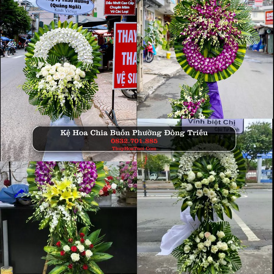 Vòng hoa chia buồn Phường Đông Triều - ThuyHoaTuoi.Com