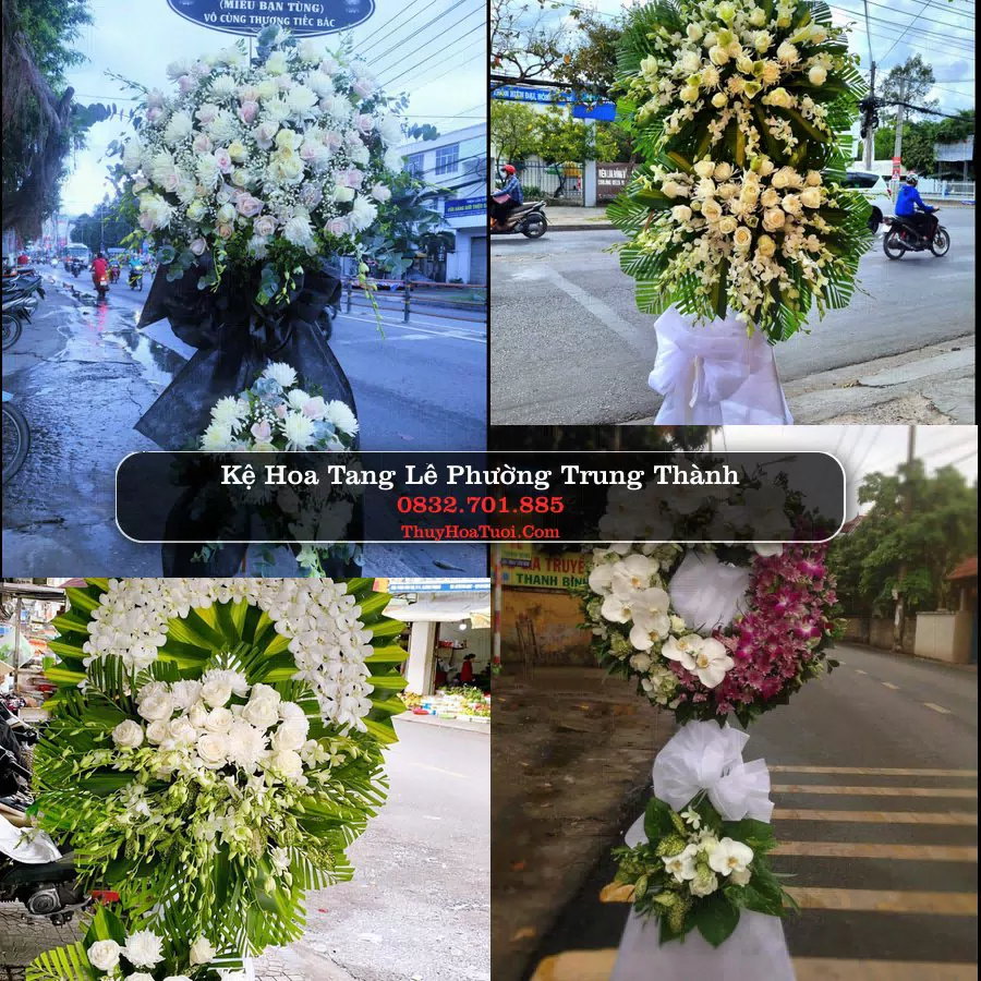 Kệ hoa tang lễ giao tại Phường Trung Thành, Thái Nguyên