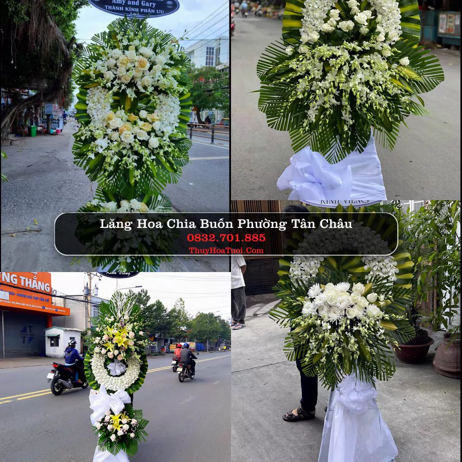 Kệ hoa tang lễ giao tại Phường Tân Châu, An Giang
