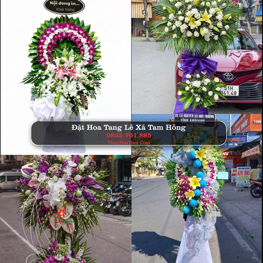 Kệ hoa tang lễ giao tại Xã Tam Hồng, Phú Thọ