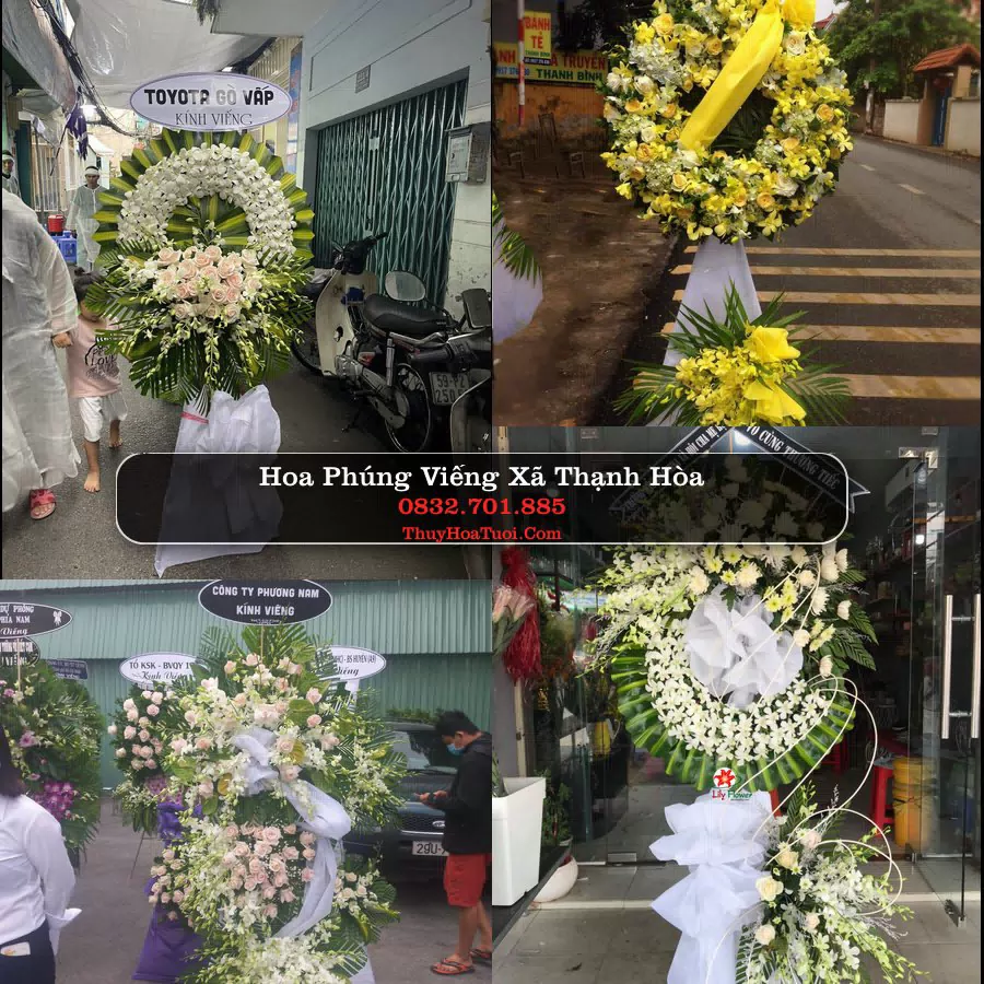 Vòng hoa chia buồn Xã Thạnh Hòa - ThuyHoaTuoi.Com