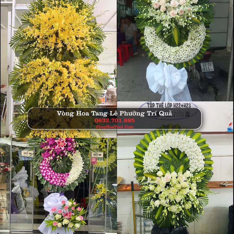 Vòng hoa chia buồn Phường Trí Quả - ThuyHoaTuoi.Com