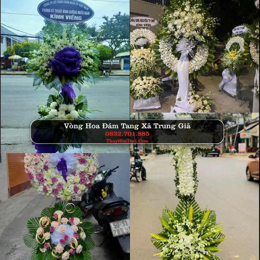 Vòng hoa chia buồn Xã Trung Giã - ThuyHoaTuoi.Com