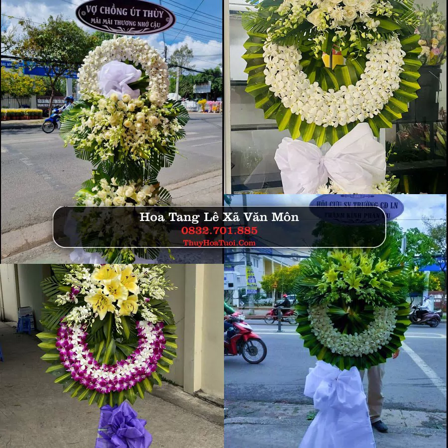 Vòng hoa chia buồn Xã Văn Môn - ThuyHoaTuoi.Com