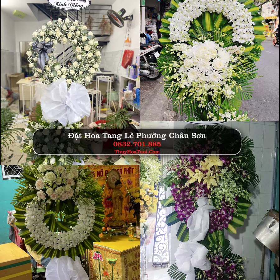Vòng hoa chia buồn Phường Châu Sơn - ThuyHoaTuoi.Com