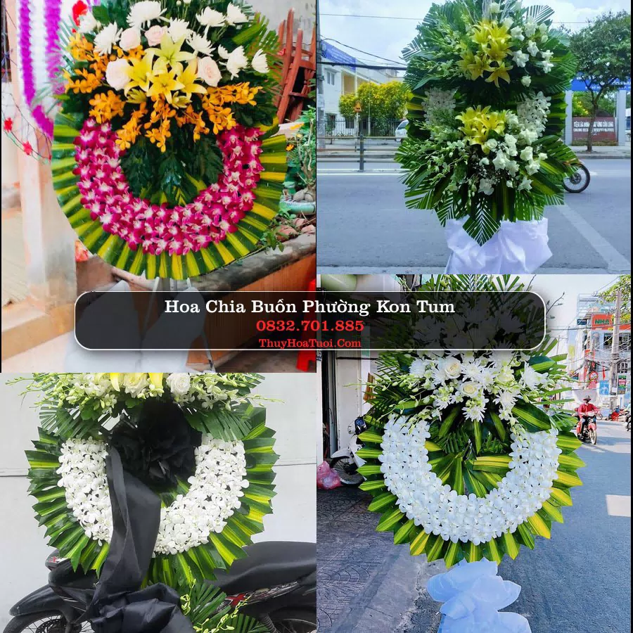 Vòng hoa chia buồn Phường Kon Tum - ThuyHoaTuoi.Com