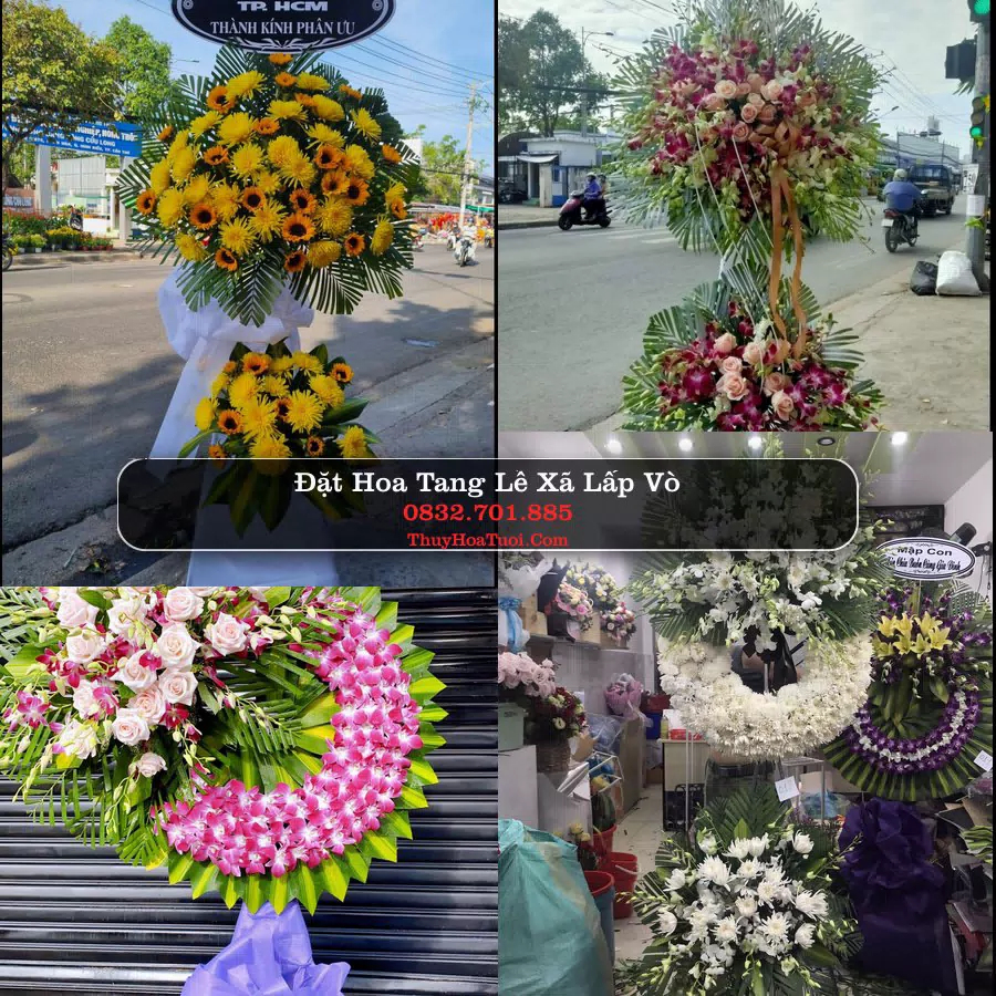 Kệ hoa tang lễ giao tại Xã Lấp Vò, Đồng Tháp