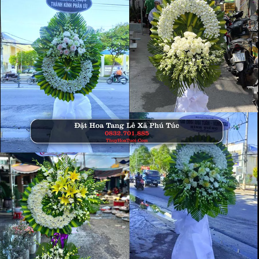Kệ hoa tang lễ giao tại Xã Phú Túc, Vĩnh Long