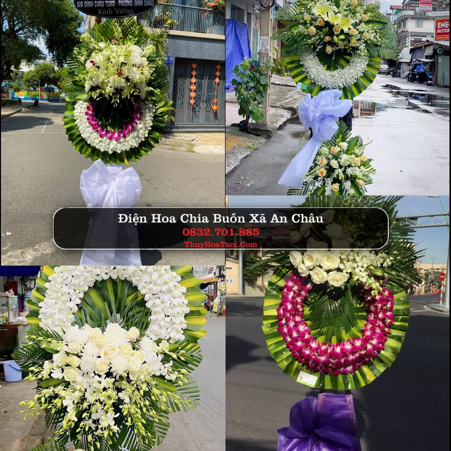 Vòng hoa chia buồn Xã An Châu - ThuyHoaTuoi.Com