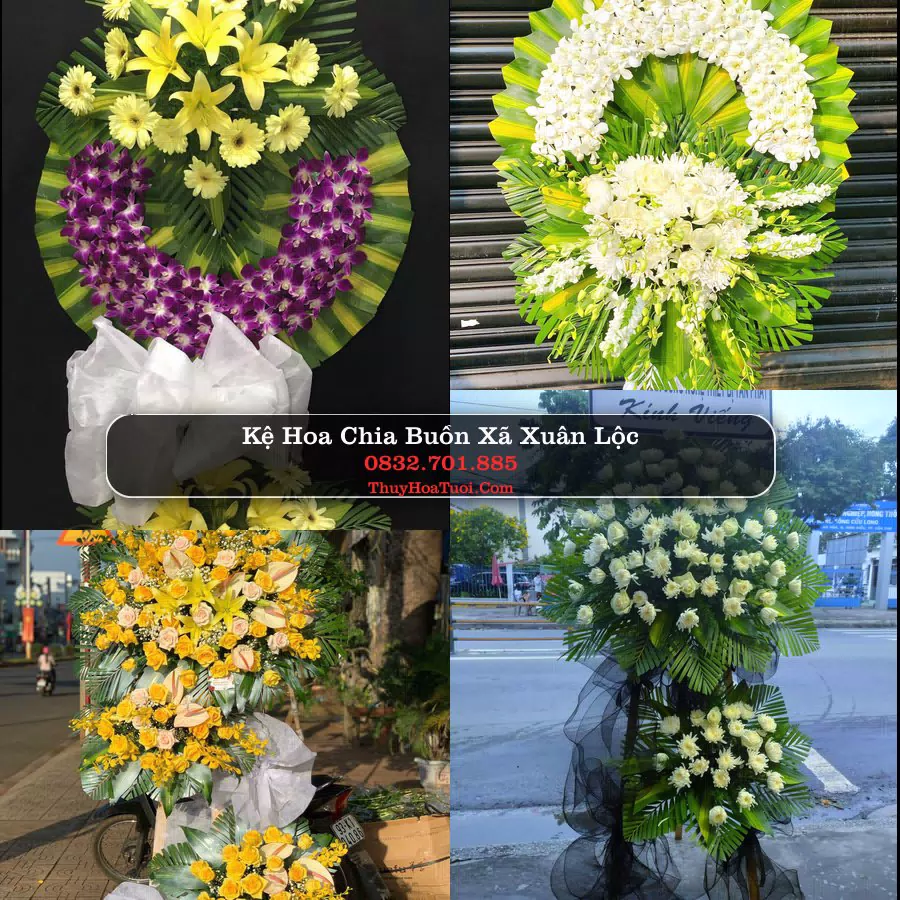 Vòng hoa chia buồn Xã Xuân Lộc - ThuyHoaTuoi.Com
