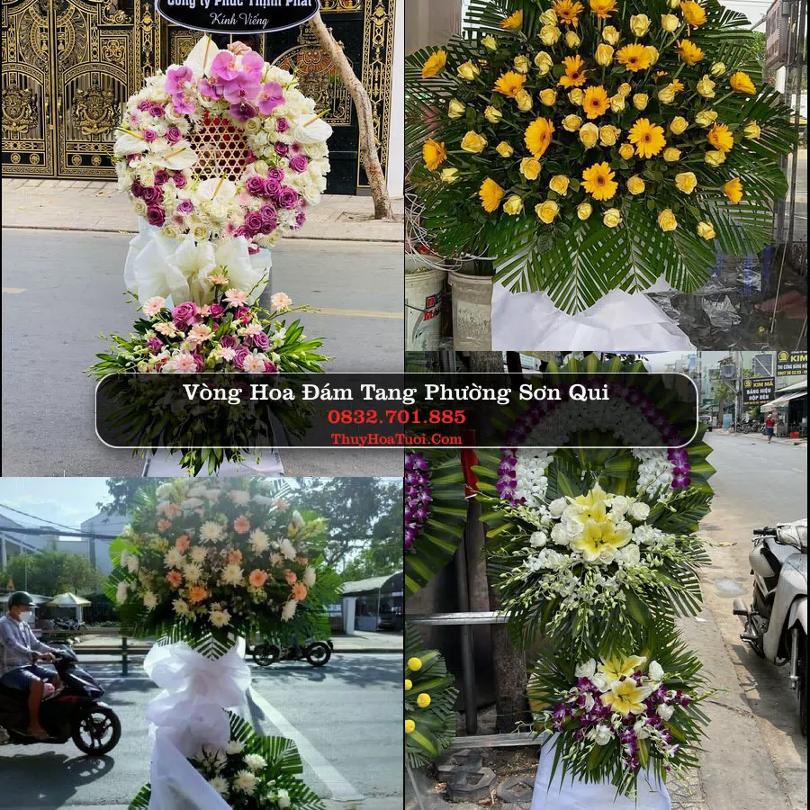 Vòng hoa chia buồn Phường Sơn Qui - ThuyHoaTuoi.Com