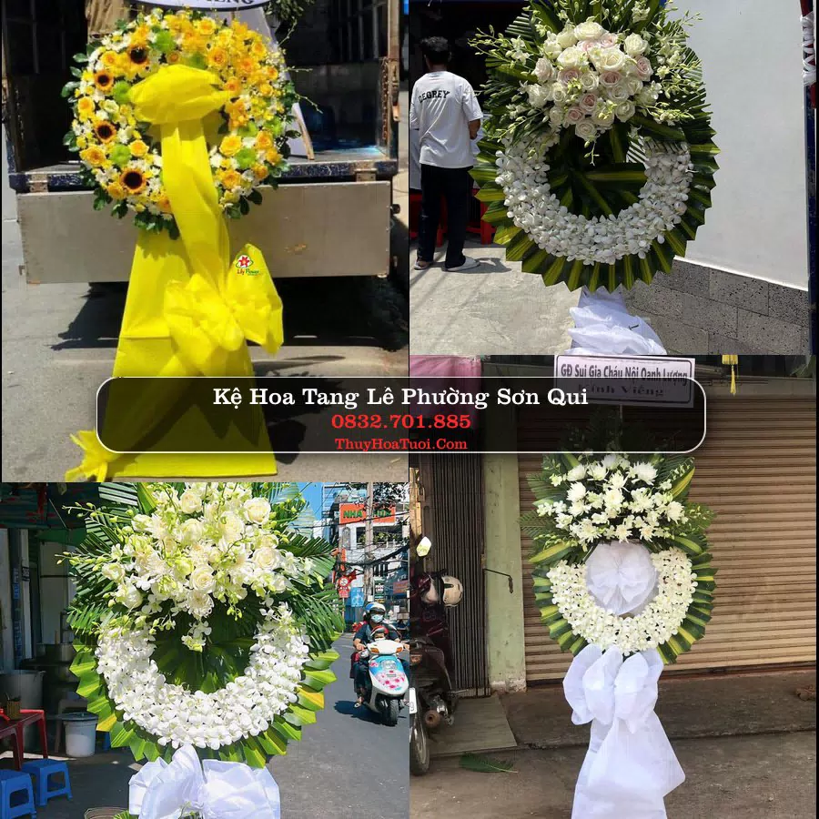 Kệ hoa tang lễ giao tại Phường Sơn Qui, Đồng Tháp