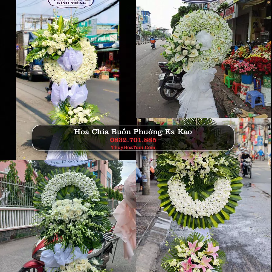 Kệ hoa tang lễ giao tại Phường Ea Kao, Đắk Lắk