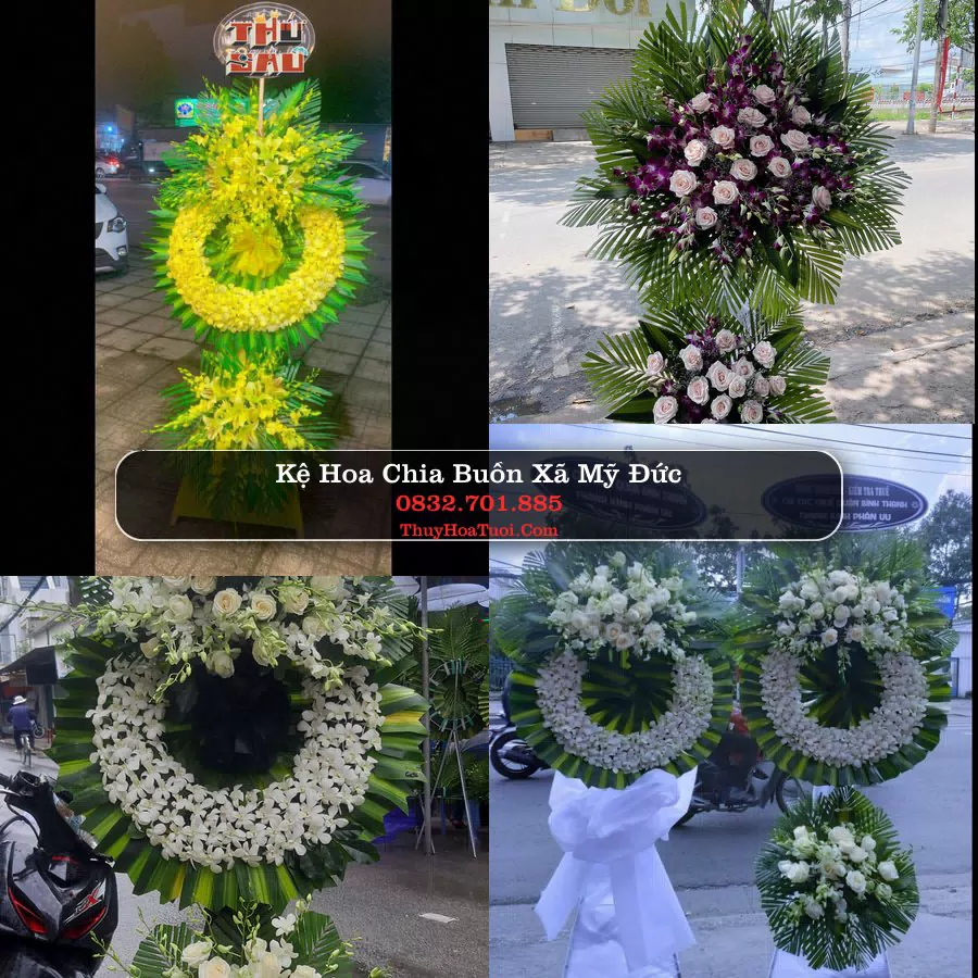 Vòng hoa chia buồn Xã Mỹ Đức - ThuyHoaTuoi.Com