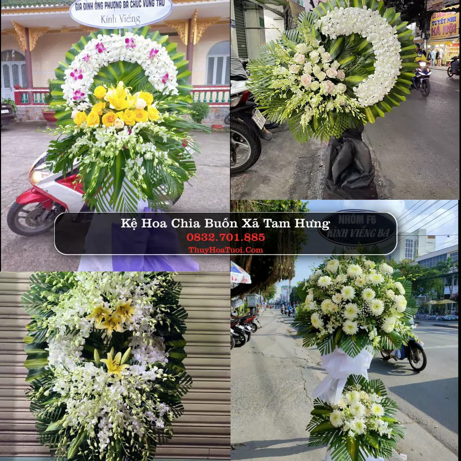 Vòng hoa chia buồn Xã Tam Hưng - ThuyHoaTuoi.Com