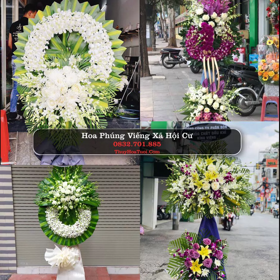 Vòng hoa chia buồn Xã Hội Cư - ThuyHoaTuoi.Com