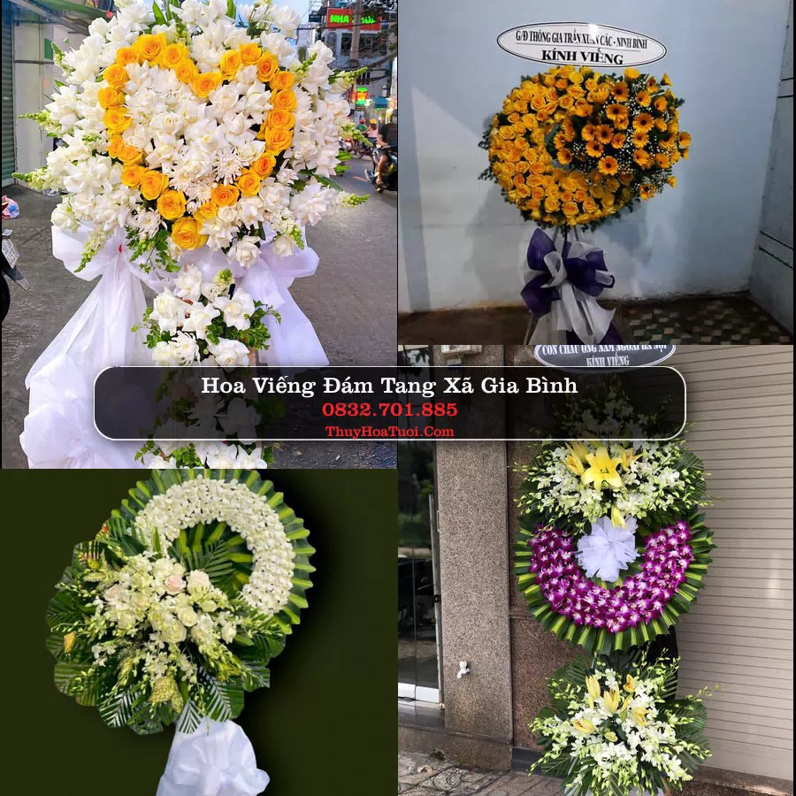 Vòng hoa chia buồn Xã Gia Bình - ThuyHoaTuoi.Com