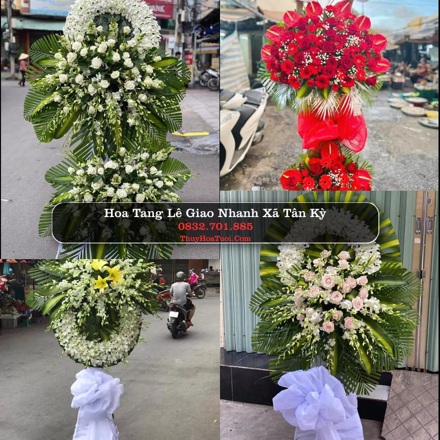 Kệ hoa tang lễ giao tại Xã Tân Kỳ, Hải Phòng