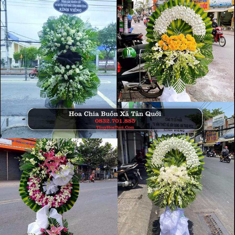 Vòng hoa chia buồn Xã Tân Quới - ThuyHoaTuoi.Com