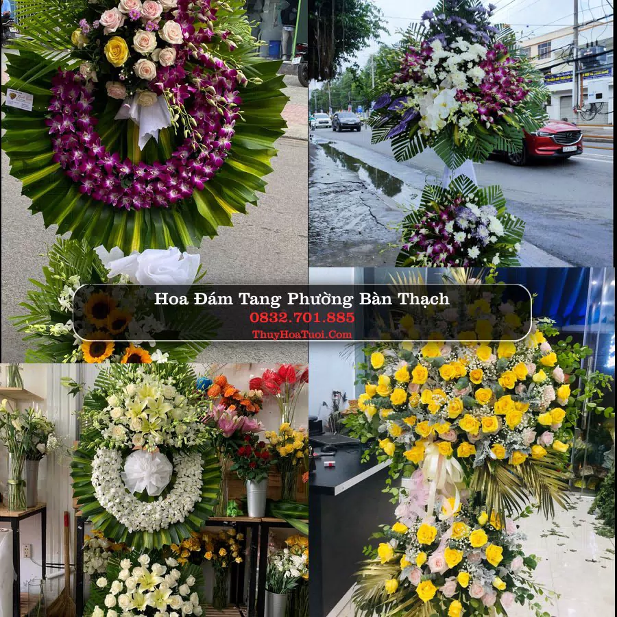 Vòng hoa chia buồn Phường Bàn Thạch - ThuyHoaTuoi.Com