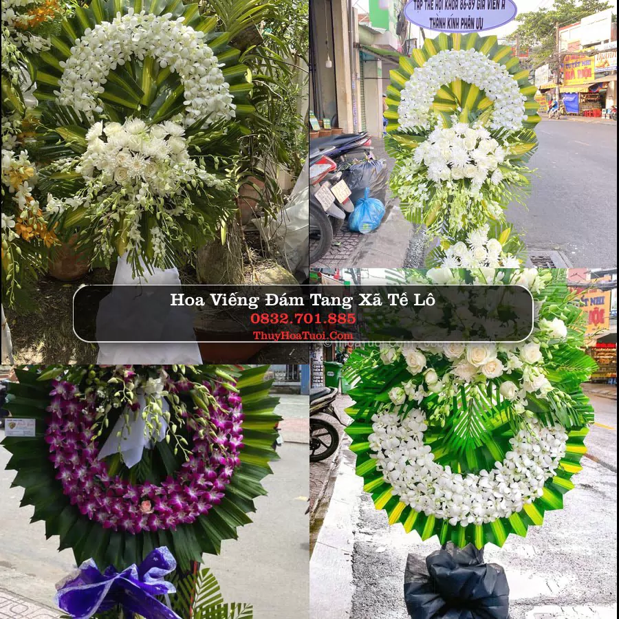 Vòng hoa chia buồn Xã Tề Lỗ - ThuyHoaTuoi.Com