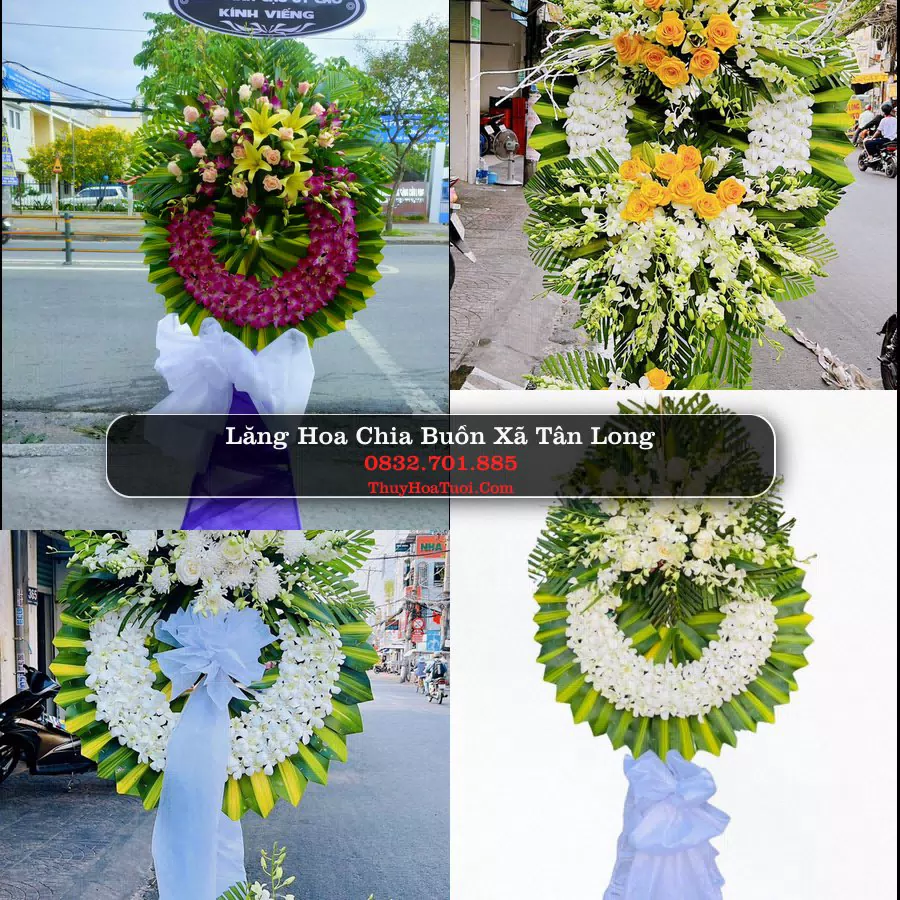 Kệ hoa tang lễ giao tại Xã Tân Long, Đồng Tháp