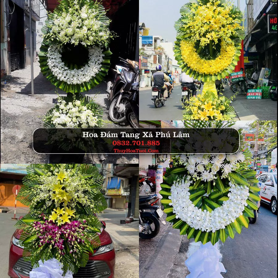 Vòng hoa chia buồn Xã Phú Lâm - ThuyHoaTuoi.Com