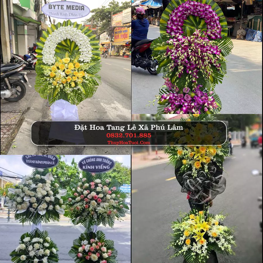 Kệ hoa tang lễ giao tại Xã Phú Lâm, Đồng Nai