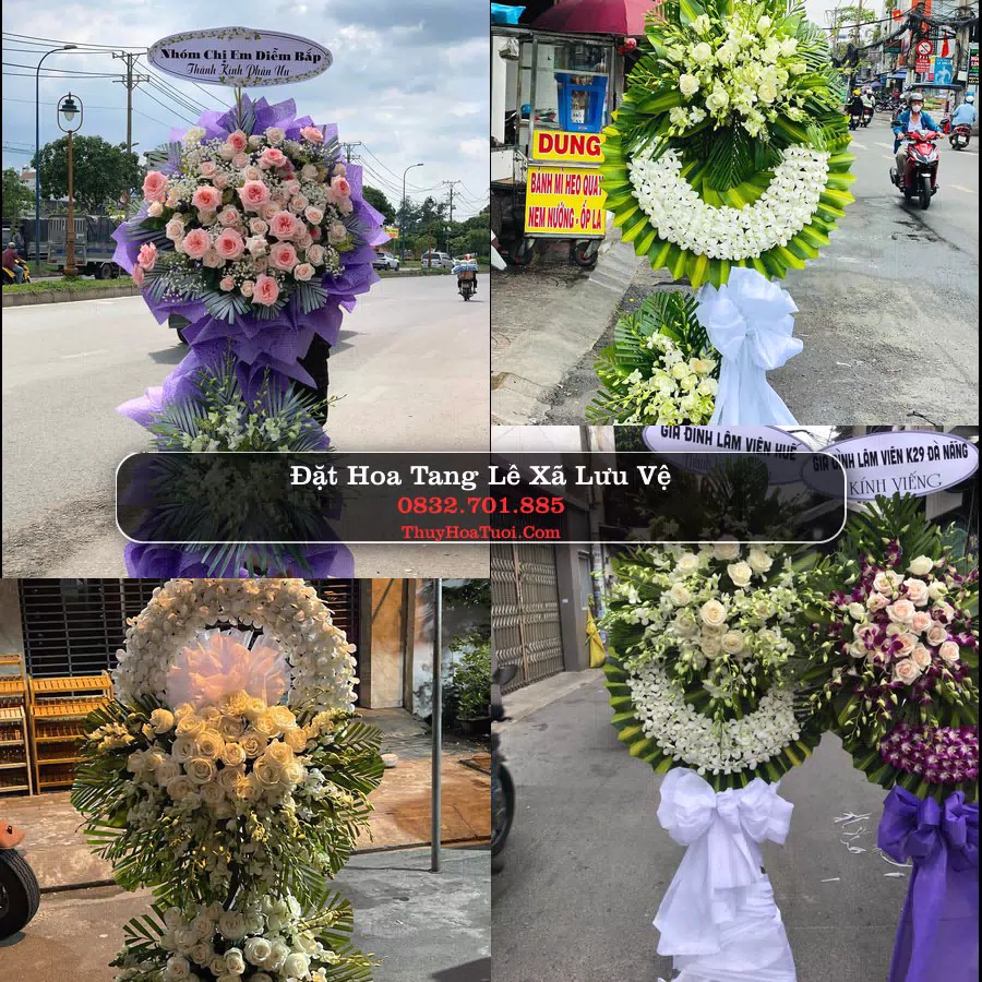 Vòng hoa chia buồn Xã Lưu Vệ - ThuyHoaTuoi.Com