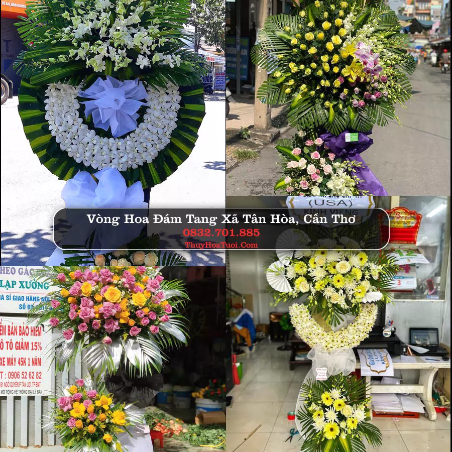 Vòng hoa chia buồn Xã Tân Hòa - ThuyHoaTuoi.Com