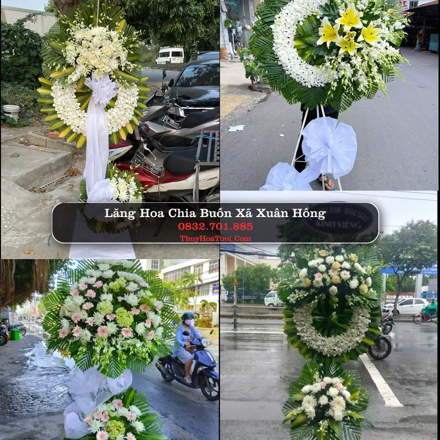 Kệ hoa tang lễ giao tại Xã Xuân Hồng, Ninh Bình