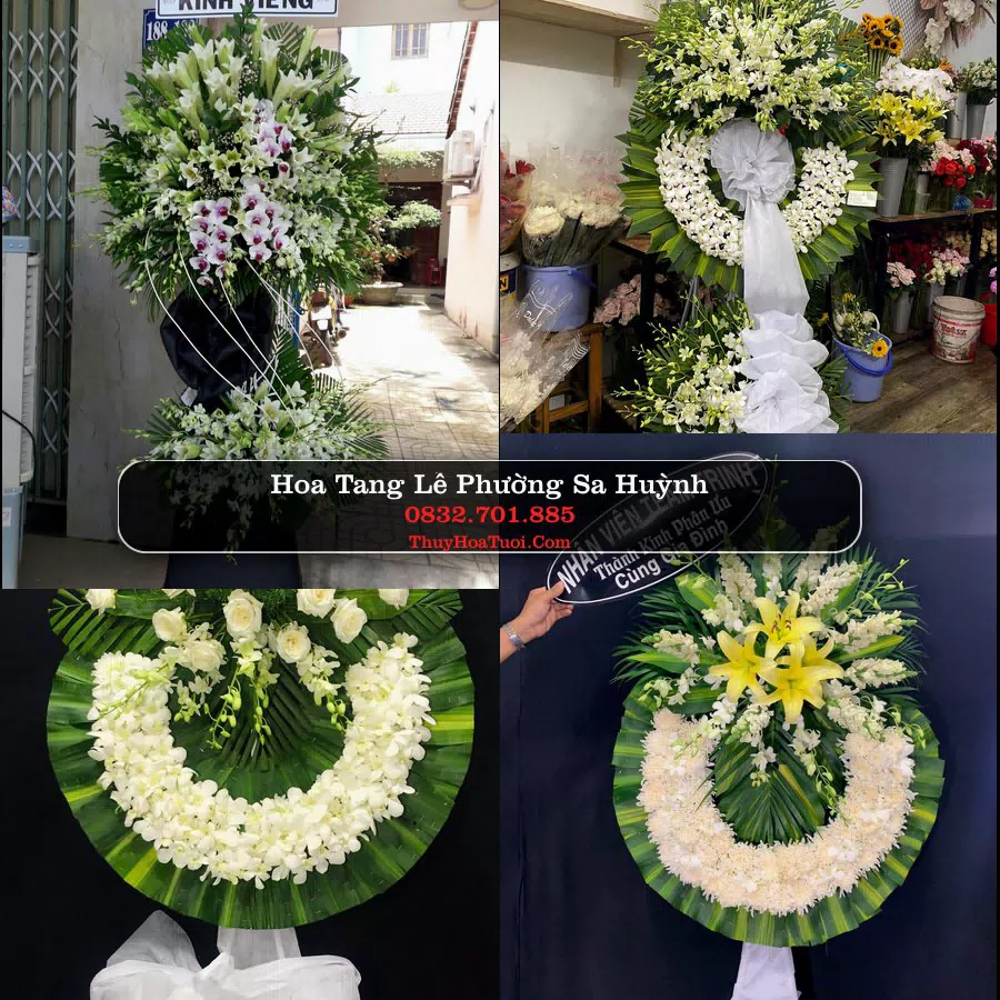 Vòng hoa chia buồn Phường Sa Huỳnh - ThuyHoaTuoi.Com