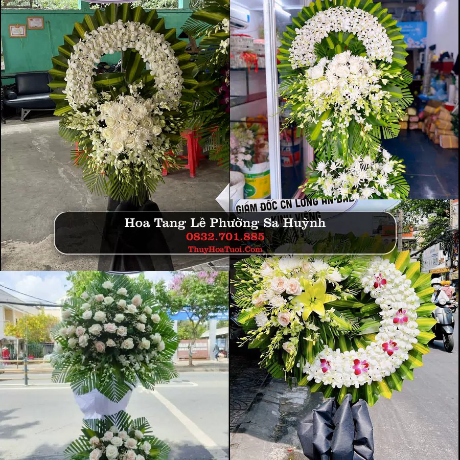 Kệ hoa tang lễ giao tại Phường Sa Huỳnh, Quảng Ngãi