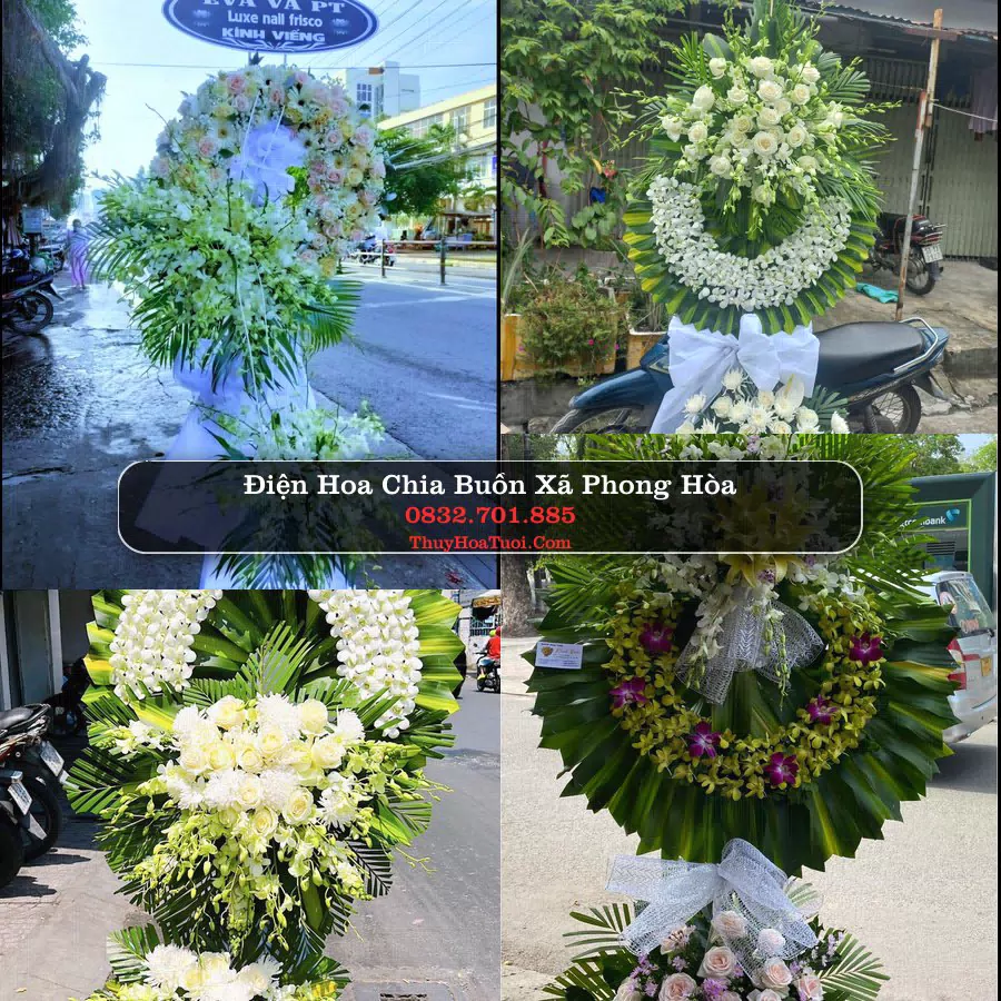 Đặt Vòng Hoa Chia Buồn tại Xã Phong Hòa, Đồng Tháp