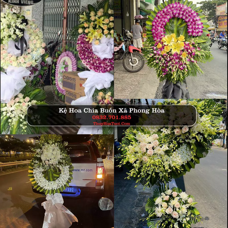 Vòng hoa chia buồn Xã Phong Hòa - ThuyHoaTuoi.Com