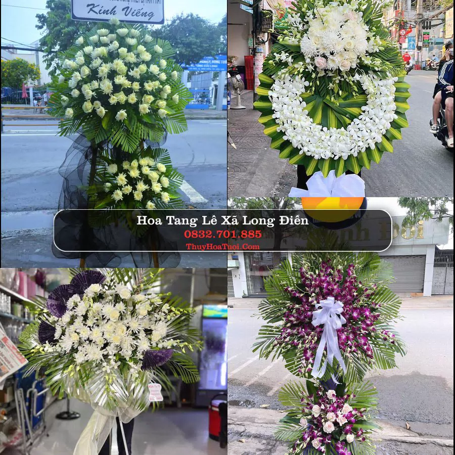Vòng hoa chia buồn Xã Long Điền - ThuyHoaTuoi.Com