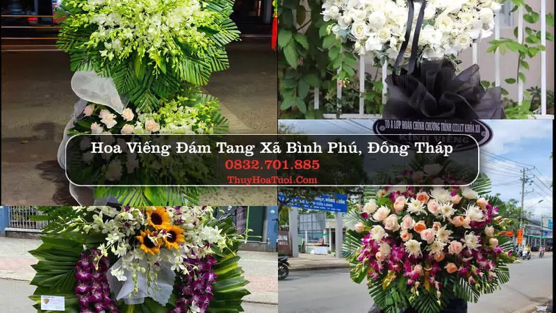 Đặt Vòng Hoa Chia Buồn tại Xã Bình Phú, Đồng Tháp