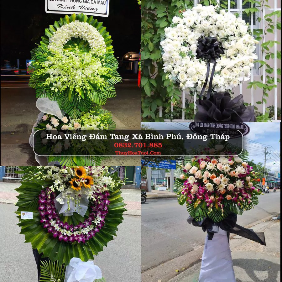 Đặt Vòng Hoa Chia Buồn tại Xã Bình Phú, Đồng Tháp