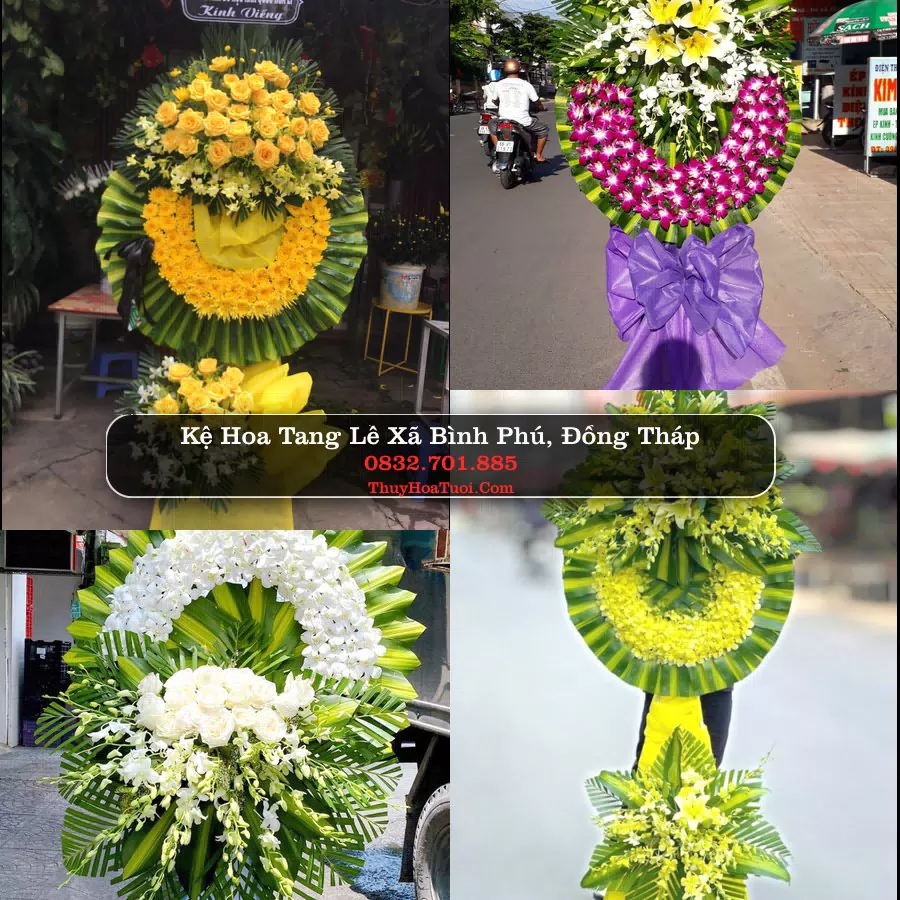 Vòng hoa chia buồn Xã Bình Phú - ThuyHoaTuoi.Com
