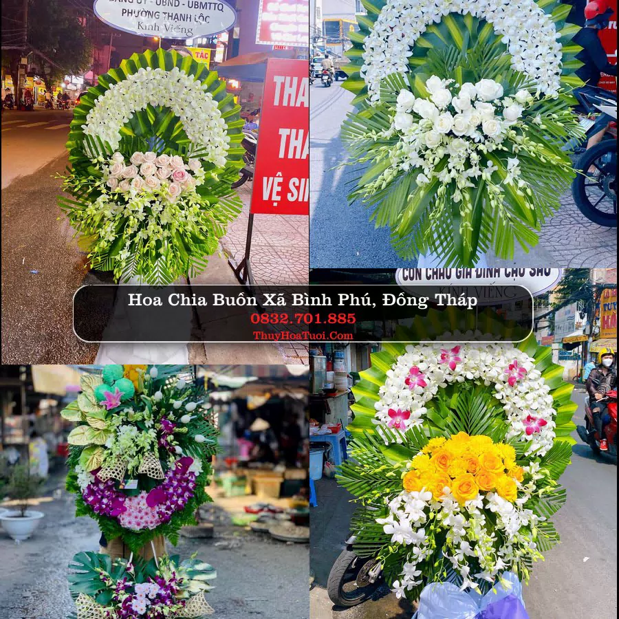 Kệ hoa tang lễ giao tại Xã Bình Phú, Đồng Tháp