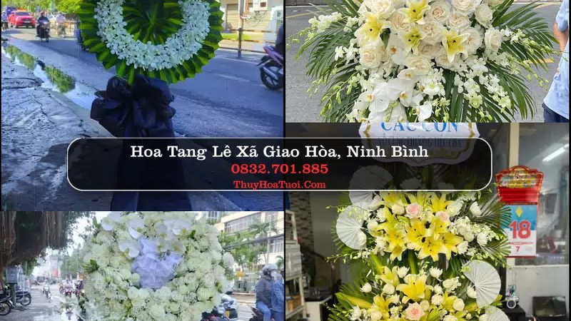 Đặt Vòng Hoa Đám Tang tại Xã Giao Hòa, Ninh Bình