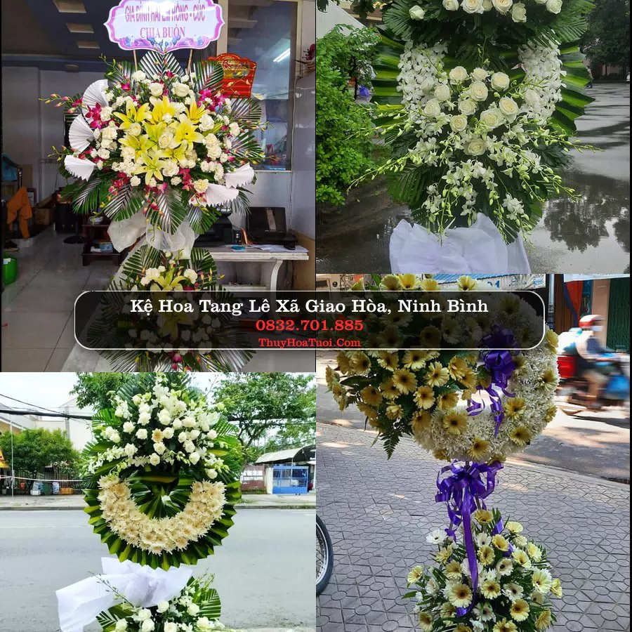 Vòng hoa chia buồn Xã Giao Hòa - ThuyHoaTuoi.Com