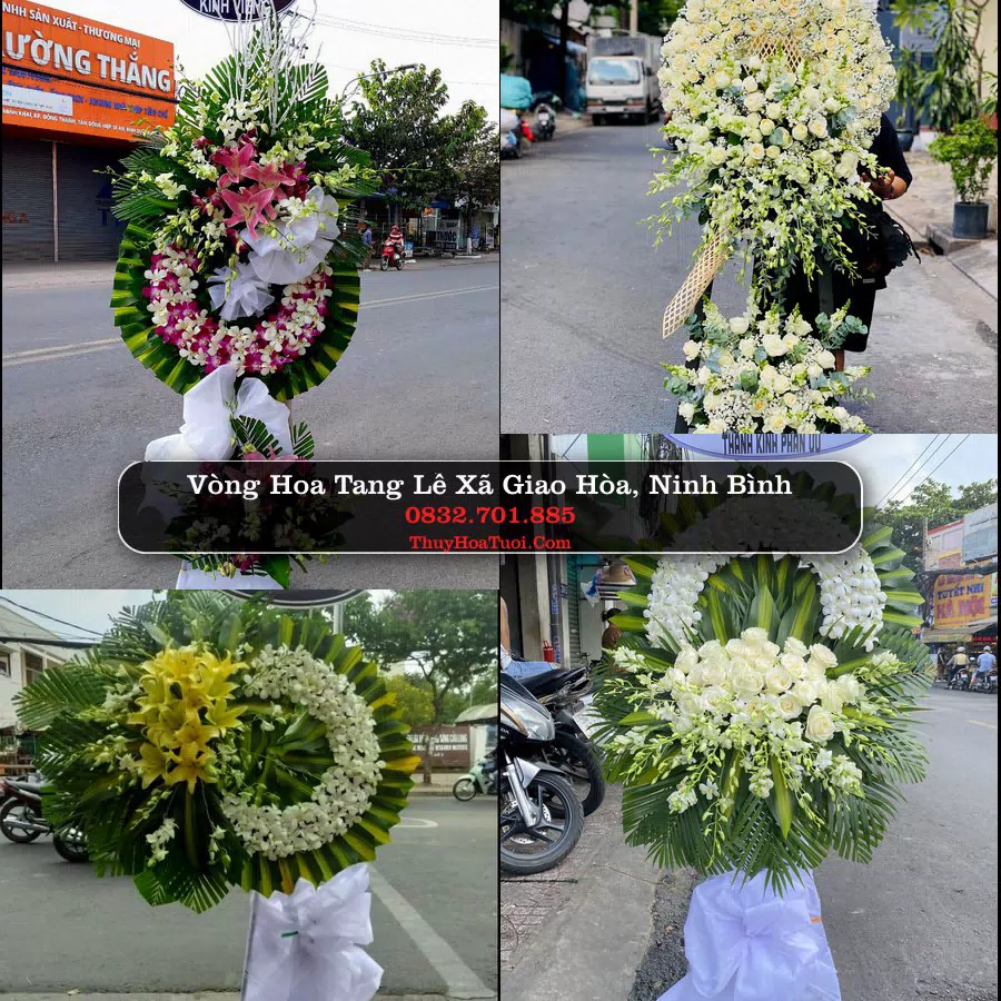 Kệ hoa tang lễ giao tại Xã Giao Hòa, Ninh Bình