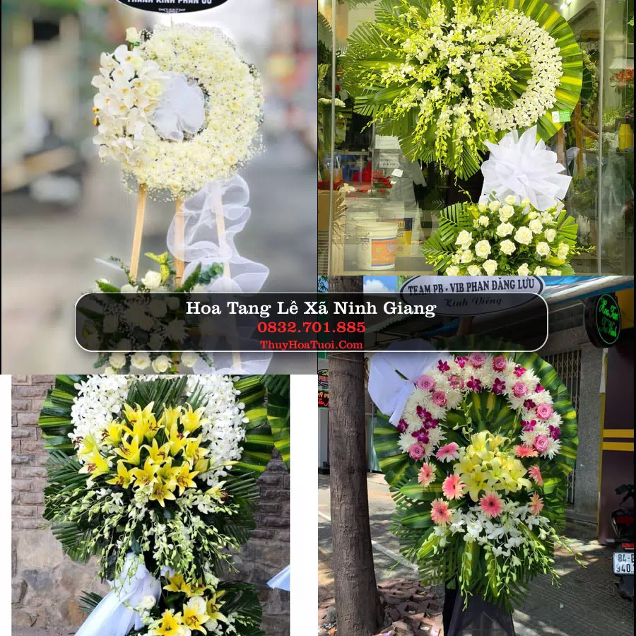 Vòng hoa chia buồn Xã Ninh Giang - ThuyHoaTuoi.Com