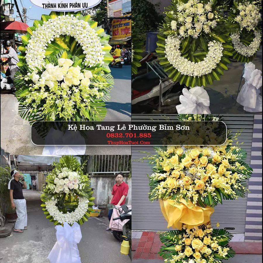 Vòng hoa chia buồn Phường Bỉm Sơn - ThuyHoaTuoi.Com
