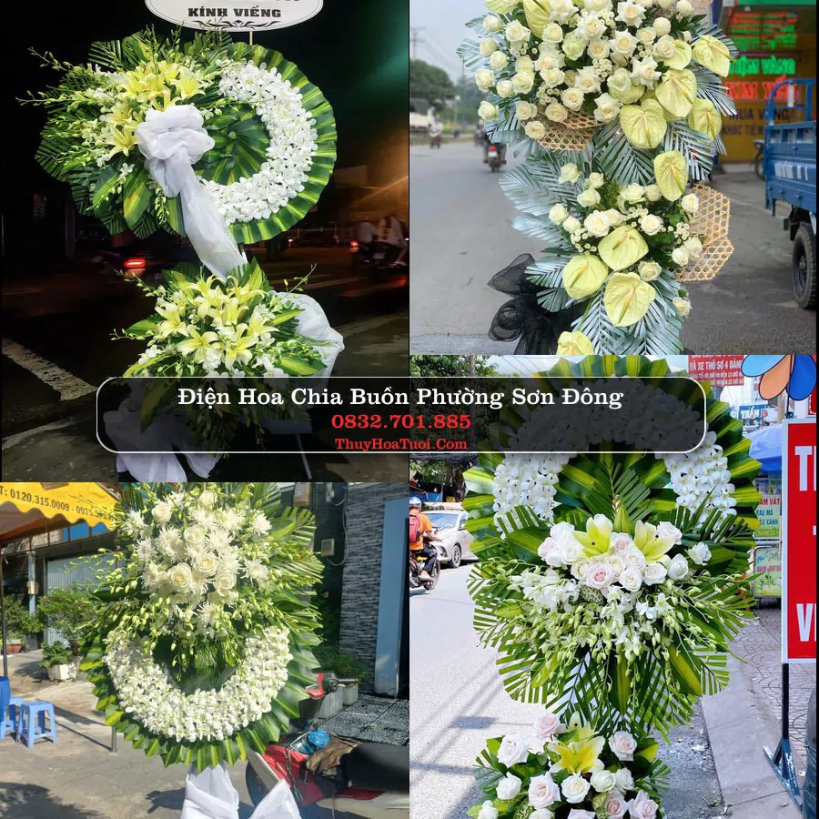 Kệ hoa tang lễ giao tại Phường Sơn Đông, Vĩnh Long
