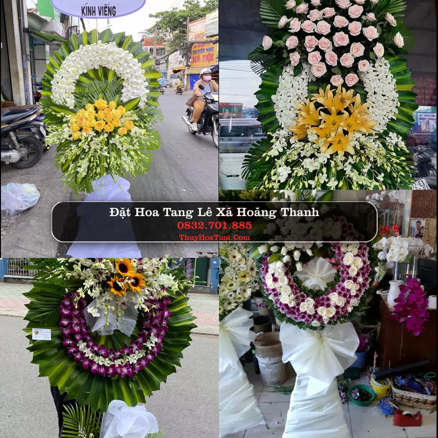 Vòng hoa chia buồn Xã Hoằng Thanh - ThuyHoaTuoi.Com