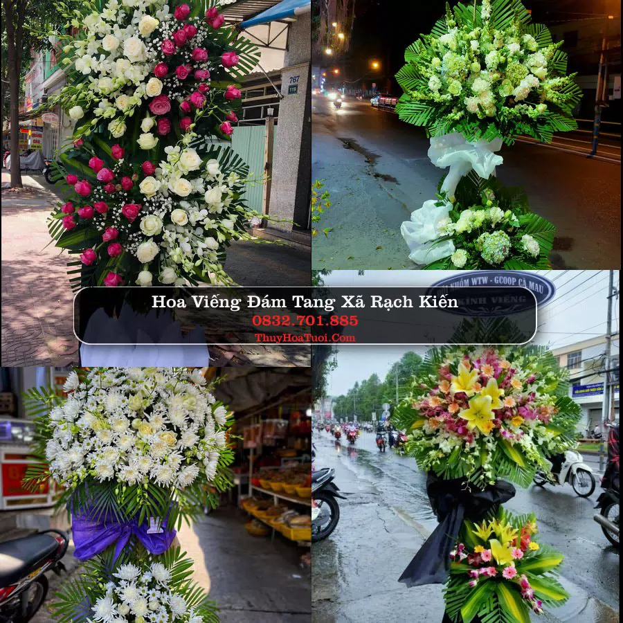 Kệ hoa tang lễ giao tại Xã Rạch Kiến, Tây Ninh
