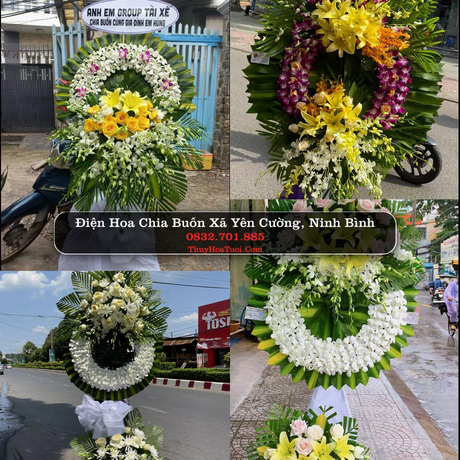 Vòng hoa chia buồn Xã Yên Cường - ThuyHoaTuoi.Com