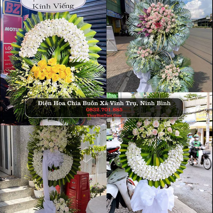 Kệ hoa tang lễ giao tại Xã Vĩnh Trụ, Ninh Bình